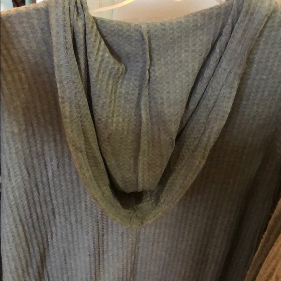 GREY HOODED CARDIGAN / DUSTER - Picture 7 of 10